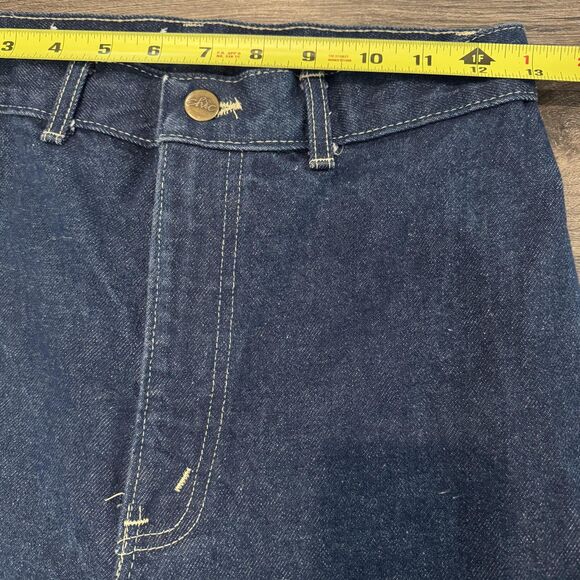 Vintage Chic Jeans Womens 8/9 Blue High Rise Western Riding Dark Wash Made USA - Picture 8 of 10